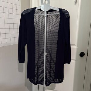 Maurices Navy Blue Open-Front Cardigan
